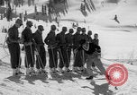 Image of US Army Parachutists skiing Alta Utah USA, 1942, second 34 stock footage video 65675080873