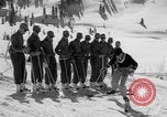 Image of US Army Parachutists skiing Alta Utah USA, 1942, second 35 stock footage video 65675080873