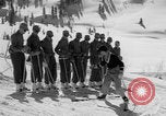 Image of US Army Parachutists skiing Alta Utah USA, 1942, second 37 stock footage video 65675080873