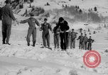 Image of US Army Parachutists skiing Alta Utah USA, 1942, second 40 stock footage video 65675080873