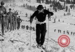 Image of US Army Parachutists skiing Alta Utah USA, 1942, second 41 stock footage video 65675080873