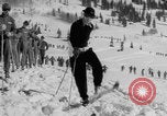 Image of US Army Parachutists skiing Alta Utah USA, 1942, second 43 stock footage video 65675080873