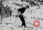 Image of US Army Parachutists skiing Alta Utah USA, 1942, second 46 stock footage video 65675080873