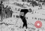 Image of US Army Parachutists skiing Alta Utah USA, 1942, second 47 stock footage video 65675080873
