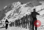 Image of US Army Parachutists skiing Alta Utah USA, 1942, second 50 stock footage video 65675080873