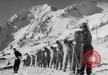 Image of US Army Parachutists skiing Alta Utah USA, 1942, second 51 stock footage video 65675080873