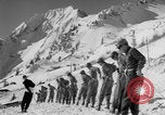 Image of US Army Parachutists skiing Alta Utah USA, 1942, second 52 stock footage video 65675080873