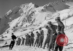 Image of US Army Parachutists skiing Alta Utah USA, 1942, second 53 stock footage video 65675080873