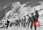 Image of US Army Parachutists skiing Alta Utah USA, 1942, second 54 stock footage video 65675080873