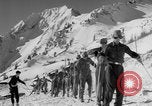 Image of US Army Parachutists skiing Alta Utah USA, 1942, second 59 stock footage video 65675080873