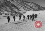 Image of US Army Parachutists skiing Alta Utah USA, 1942, second 61 stock footage video 65675080873