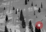Image of US Army soldiers on skis Alta Utah USA, 1942, second 7 stock footage video 65675080874