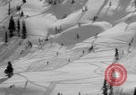 Image of US Army soldiers on skis Alta Utah USA, 1942, second 20 stock footage video 65675080874