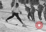 Image of US Army soldiers on skis Alta Utah USA, 1942, second 36 stock footage video 65675080874