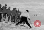 Image of US Army soldiers on skis Alta Utah USA, 1942, second 38 stock footage video 65675080874