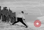 Image of US Army soldiers on skis Alta Utah USA, 1942, second 39 stock footage video 65675080874
