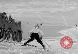 Image of US Army soldiers on skis Alta Utah USA, 1942, second 41 stock footage video 65675080874