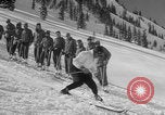 Image of US Army soldiers on skis Alta Utah USA, 1942, second 47 stock footage video 65675080874