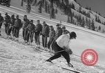Image of US Army soldiers on skis Alta Utah USA, 1942, second 51 stock footage video 65675080874