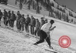 Image of US Army soldiers on skis Alta Utah USA, 1942, second 52 stock footage video 65675080874