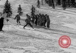 Image of US Army soldiers on skis Alta Utah USA, 1942, second 56 stock footage video 65675080874