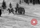 Image of US Army soldiers on skis Alta Utah USA, 1942, second 62 stock footage video 65675080874