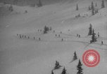 Image of US Army Soldiers skiing downhill Alta Utah USA, 1942, second 1 stock footage video 65675080875