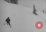 Image of US Army Soldiers skiing downhill Alta Utah USA, 1942, second 18 stock footage video 65675080875