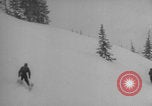 Image of US Army Soldiers skiing downhill Alta Utah USA, 1942, second 19 stock footage video 65675080875
