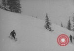 Image of US Army Soldiers skiing downhill Alta Utah USA, 1942, second 20 stock footage video 65675080875