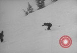 Image of US Army Soldiers skiing downhill Alta Utah USA, 1942, second 32 stock footage video 65675080875