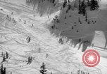 Image of US Army parachutists skiing Alta Utah USA, 1942, second 3 stock footage video 65675080877