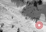 Image of US Army parachutists skiing Alta Utah USA, 1942, second 8 stock footage video 65675080877