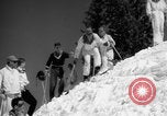 Image of US Army parachutists skiing Alta Utah USA, 1942, second 11 stock footage video 65675080877