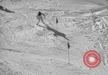 Image of US Army parachutists skiing Alta Utah USA, 1942, second 19 stock footage video 65675080877