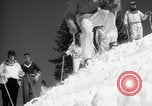 Image of US Army parachutists skiing Alta Utah USA, 1942, second 26 stock footage video 65675080877