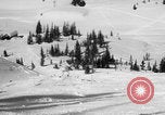 Image of US Army parachutists skiing Alta Utah USA, 1942, second 29 stock footage video 65675080877