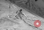 Image of US Army parachutists skiing Alta Utah USA, 1942, second 41 stock footage video 65675080877