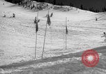 Image of US Army parachutists skiing Alta Utah USA, 1942, second 47 stock footage video 65675080877