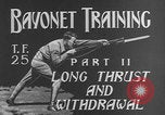 Image of bayonet training United States USA, 1938, second 4 stock footage video 65675080880