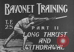 Image of bayonet training United States USA, 1938, second 9 stock footage video 65675080880
