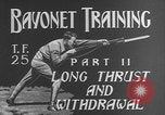 Image of bayonet training United States USA, 1938, second 10 stock footage video 65675080880
