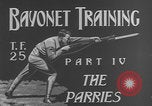Image of bayonet training United States USA, 1938, second 3 stock footage video 65675080885