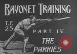 Image of bayonet training United States USA, 1938, second 4 stock footage video 65675080885
