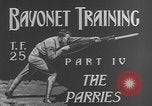 Image of bayonet training United States USA, 1938, second 6 stock footage video 65675080885