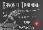Image of bayonet training United States USA, 1938, second 8 stock footage video 65675080885