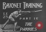 Image of bayonet training United States USA, 1938, second 11 stock footage video 65675080885