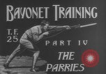 Image of bayonet training United States USA, 1938, second 12 stock footage video 65675080885