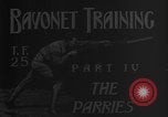 Image of bayonet training United States USA, 1938, second 13 stock footage video 65675080885