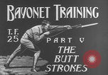 Image of bayonet training film United States USA, 1938, second 5 stock footage video 65675080888